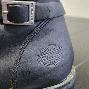 Harley Davidson Emely D83594 Black Leather Riding Boots Women's Size 8.5